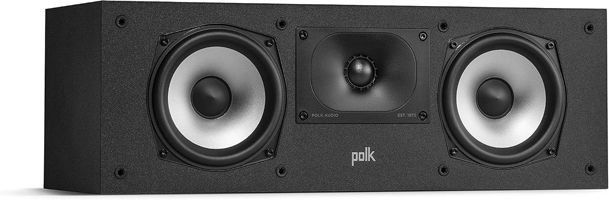 Polk Audio Monitor XT30 Compact Center Channel Speaker, Midnight Black