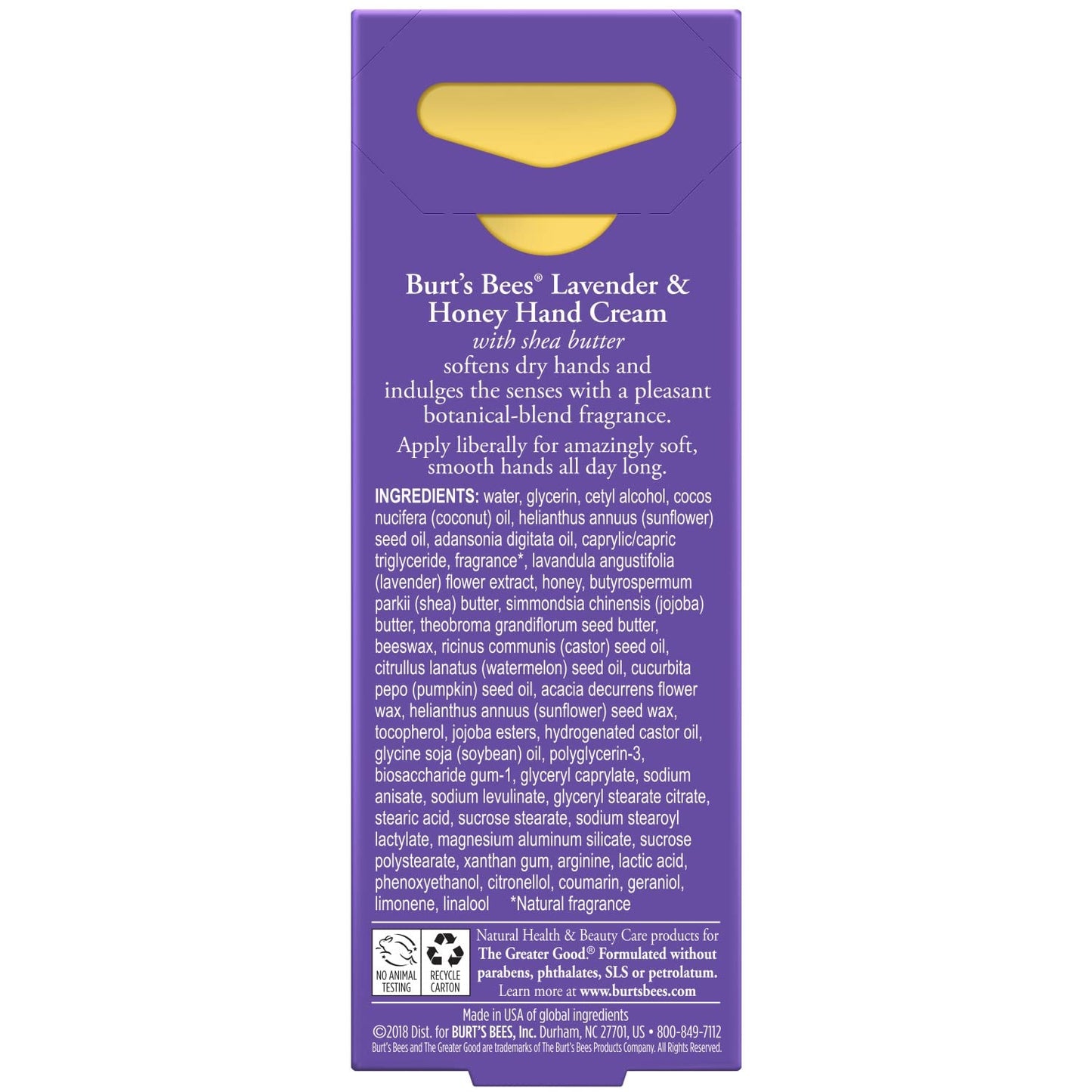 Burt's Bees Lavender and Honey Hand Cream, 1oz