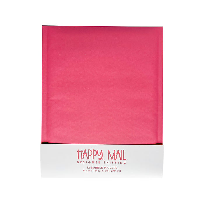 8.5" x 11" Self-Sealing Bubble Mailer, Pink