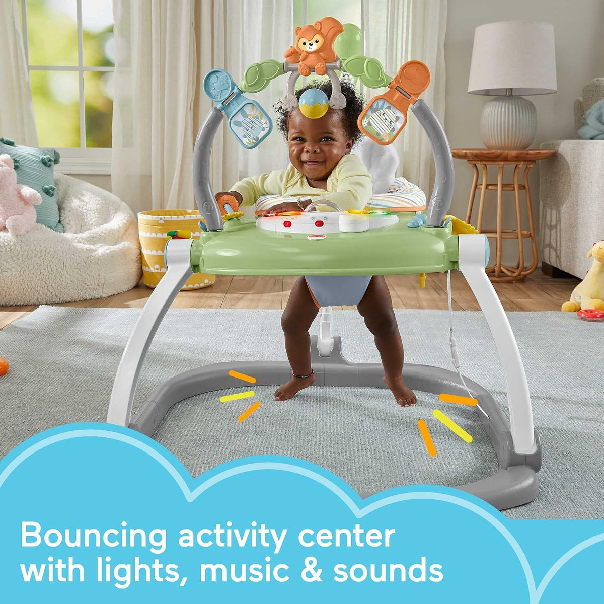 Fisher-Price SpaceSaver Jumperoo Baby Bouncer & Activity Center