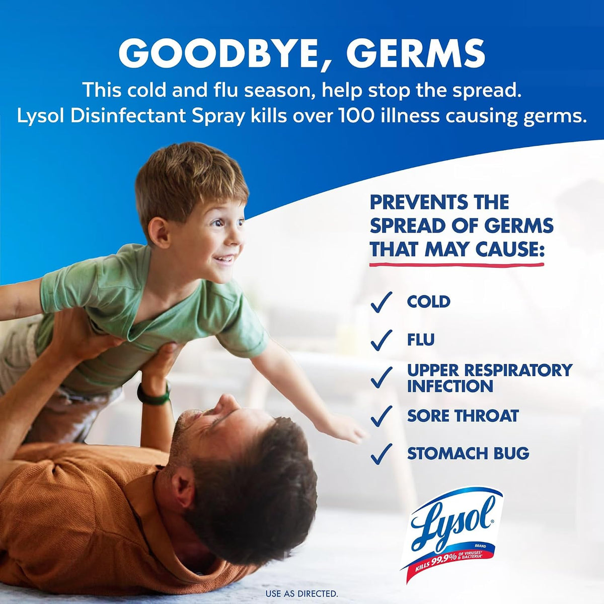 Lysol Disinfectant Spray, Crisp Linen Scent, 10.5 oz