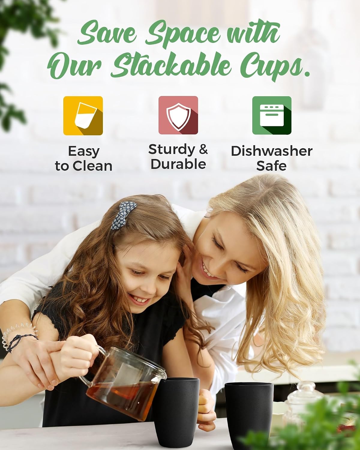 12 oz Wheat Straw Cups Set of 4