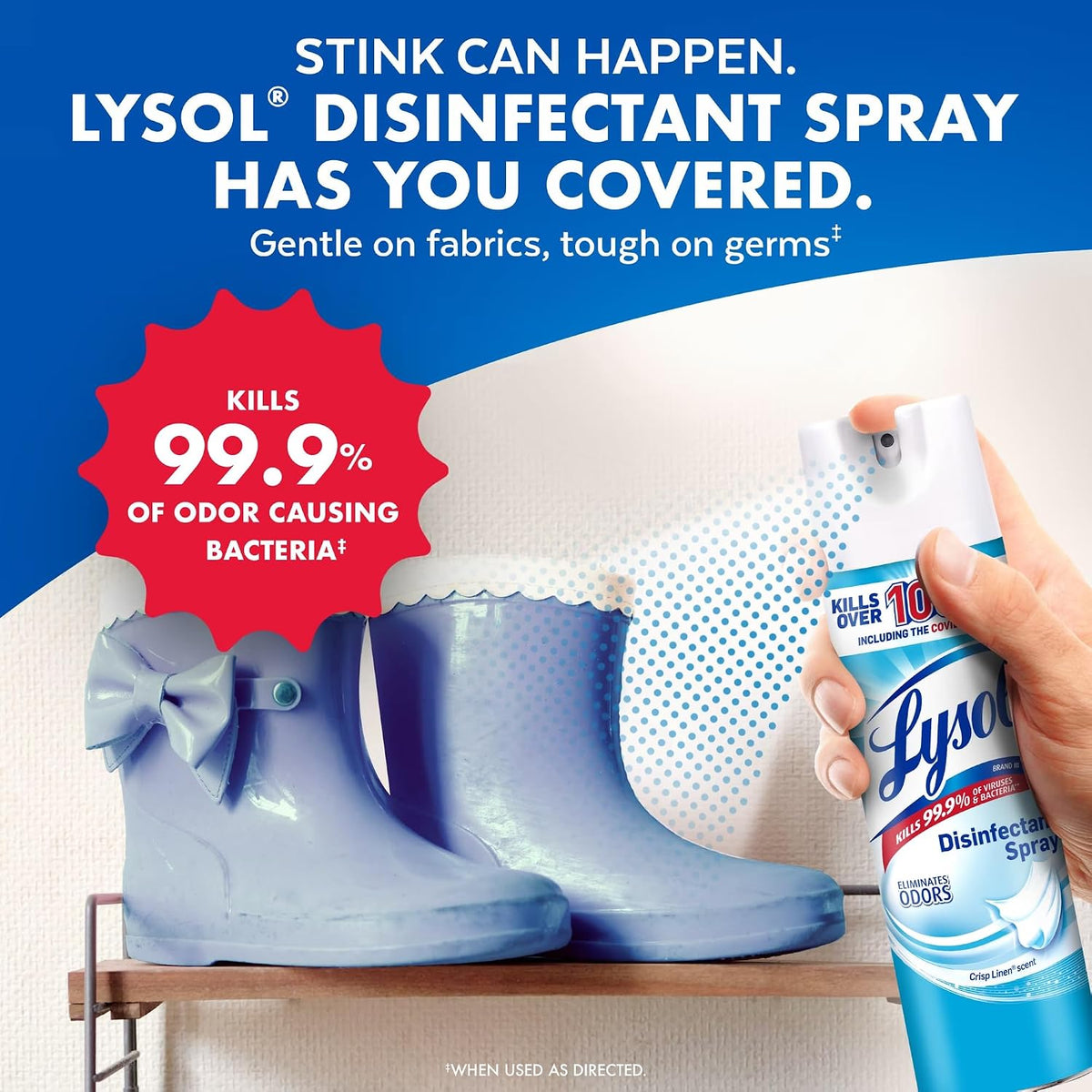 Lysol Disinfectant Spray, Crisp Linen Scent, 10.5 oz