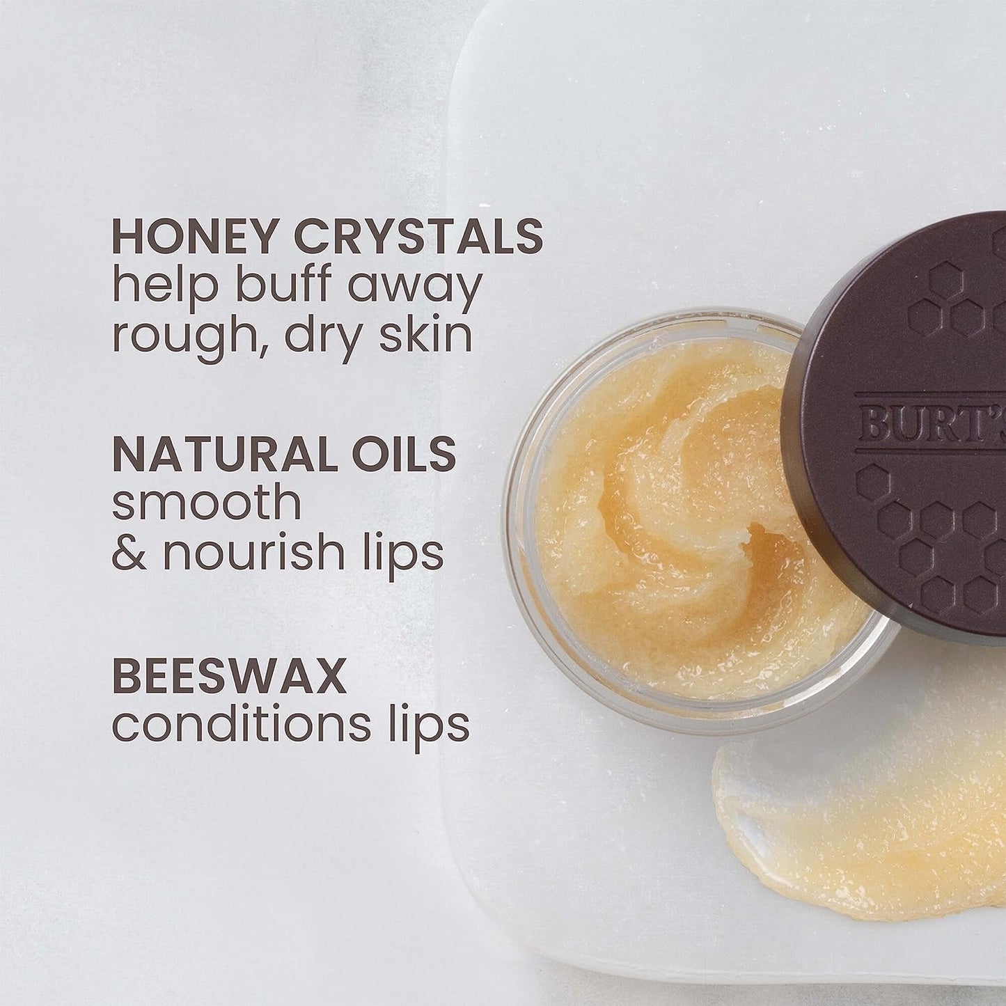 Burt's Bees Lip Scrub, Honey Crystals,0.25oz