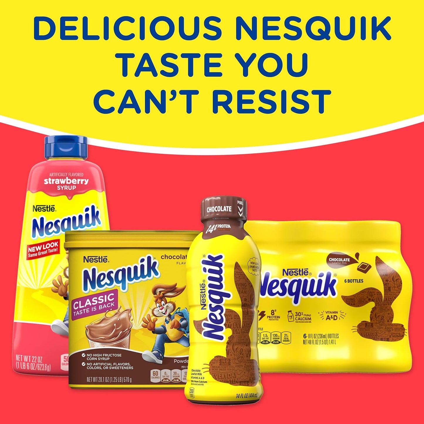 Nesquik Large Strawberry Powder Drink Mix, 35.5oz