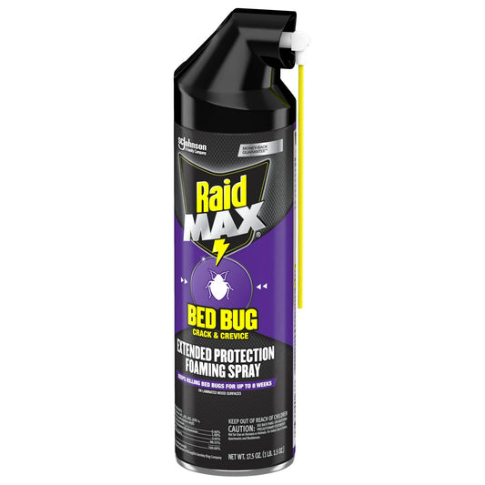 Raid MAX Foaming Crack & Crevice Bed Bug Killer, 17.5 oz