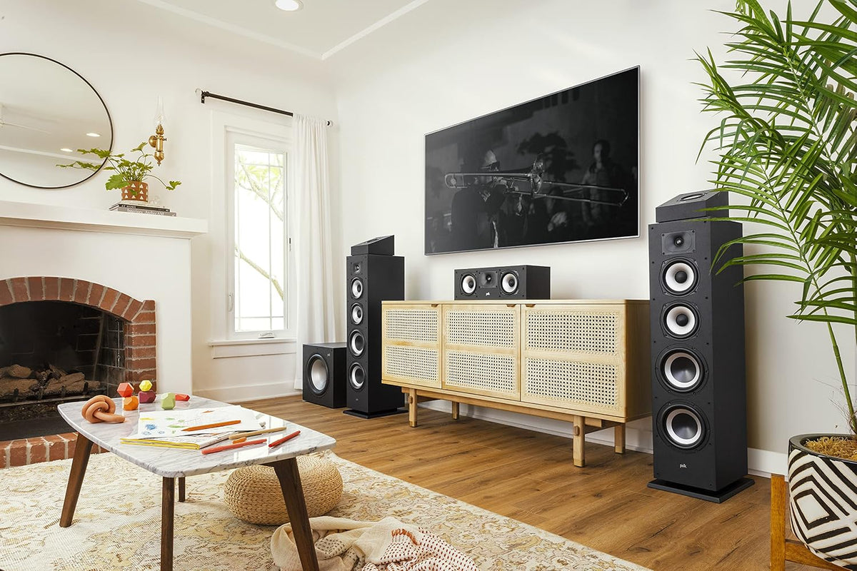 Polk Audio Monitor XT30 Compact Center Channel Speaker, Midnight Black