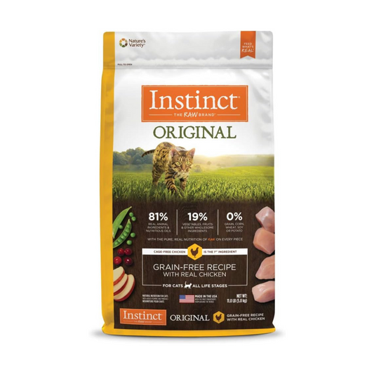 Instinct Original Grain Free Recipe with Real Chicken Natural Dry Cat Food, 11 lb. Bag