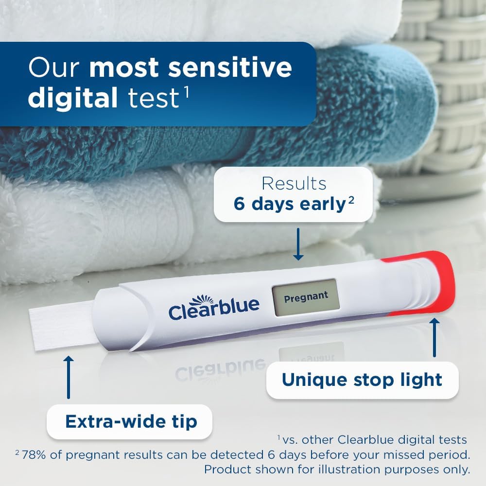 Clearblue Early Digital Pregnancy Test, 2Ct