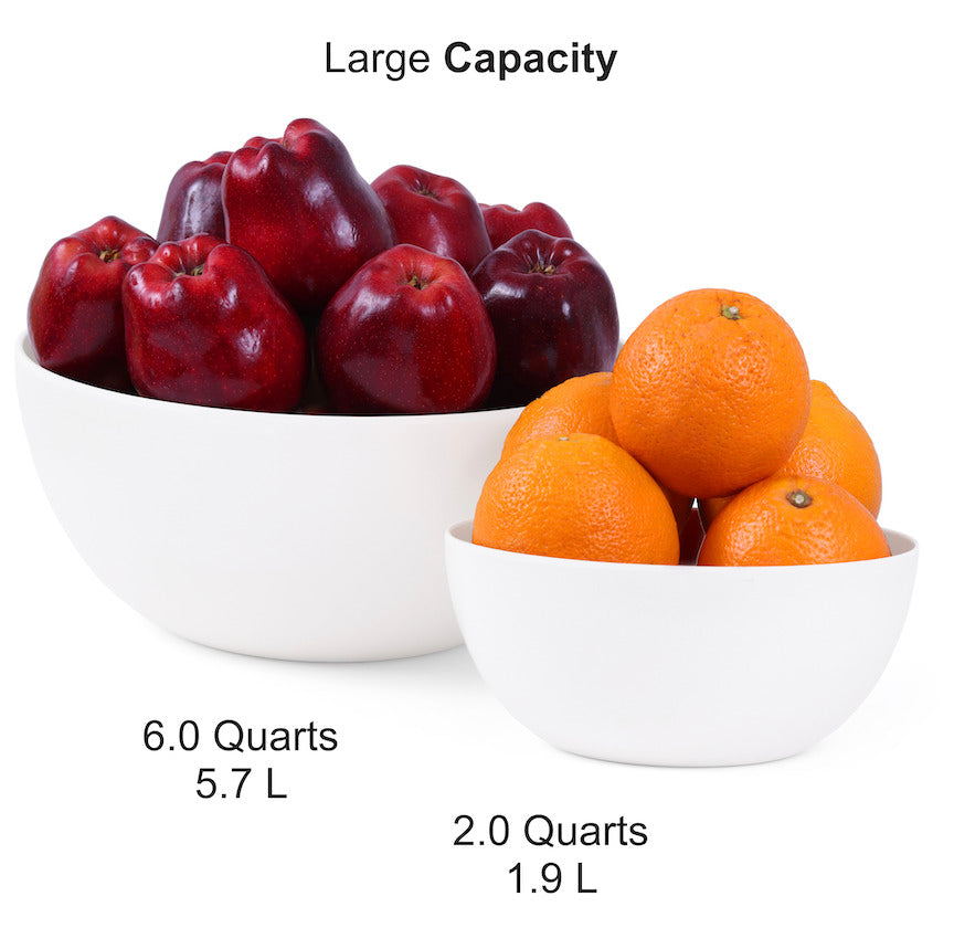 11.5" Extra Large Salad and 8" Serving Bowl with Wooden Lid and Servers, 8 pc set, Gray