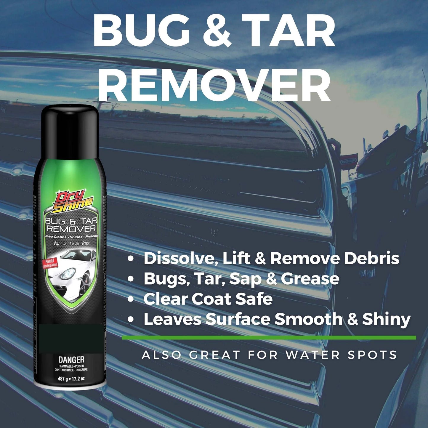 Dry Shine Bug and Tar Remover, 17.2 Oz