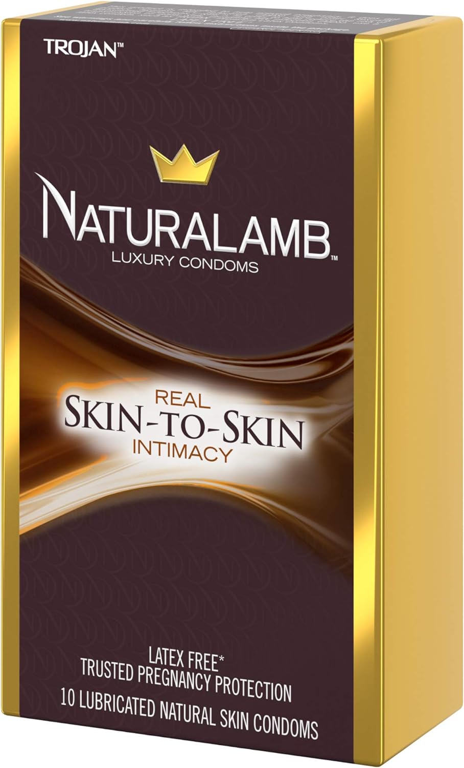 TROJAN NaturaLamb Luxury Latex-Free Condoms, 10 Count