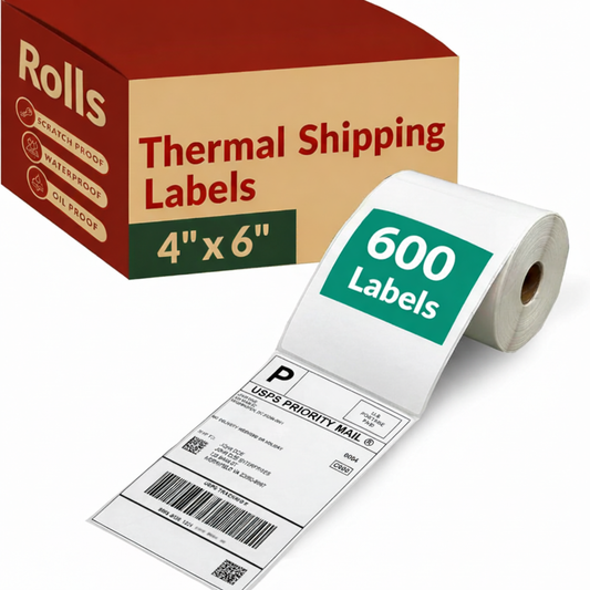 Thermal Label Roll, 4x6" - 2400ct