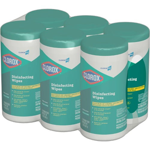 Clorox Pro Clorox Disinfecting Wipes FreshScent 75 Count Pack of 6