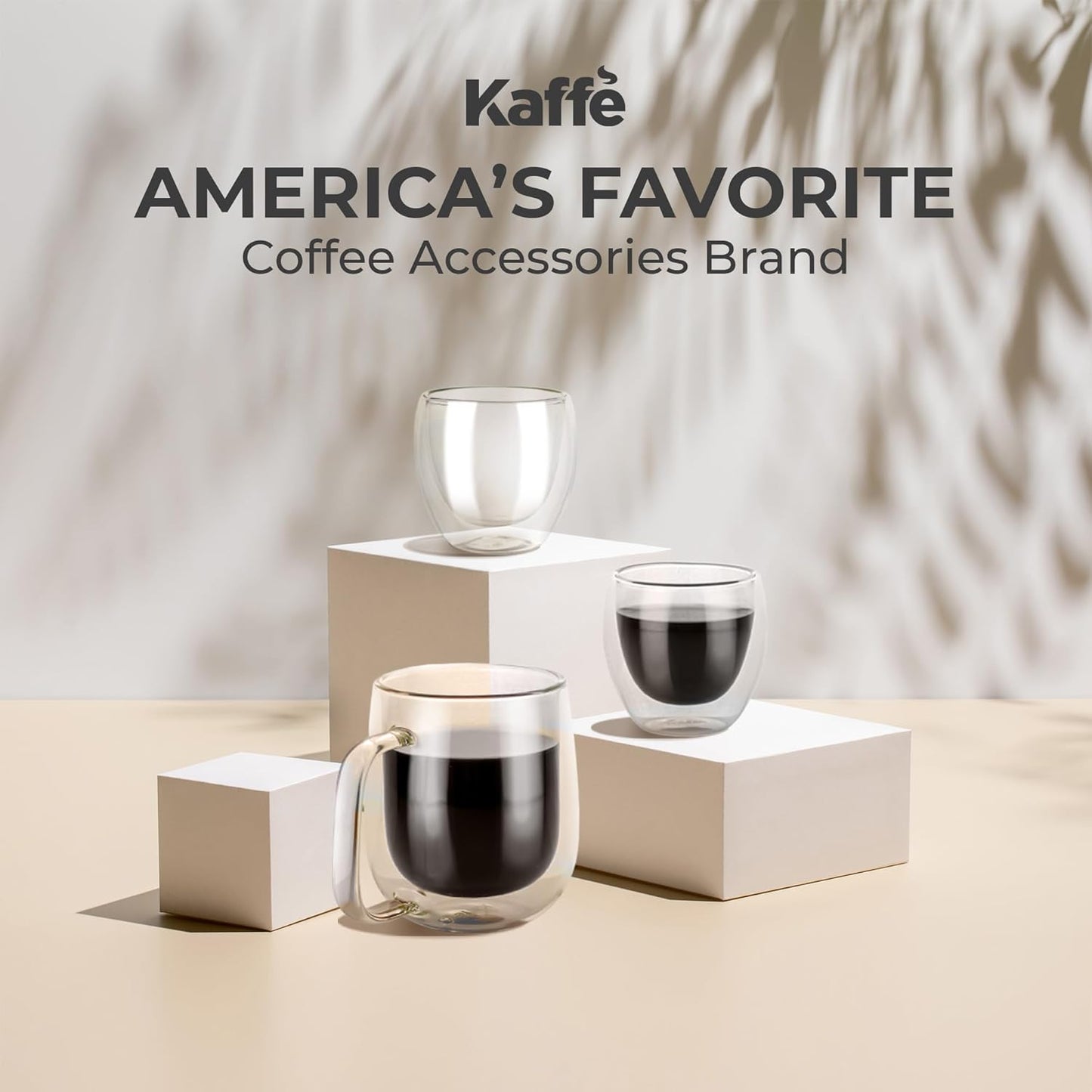 Double-WallGlass Espresso Cups Set of 2 (3oz)