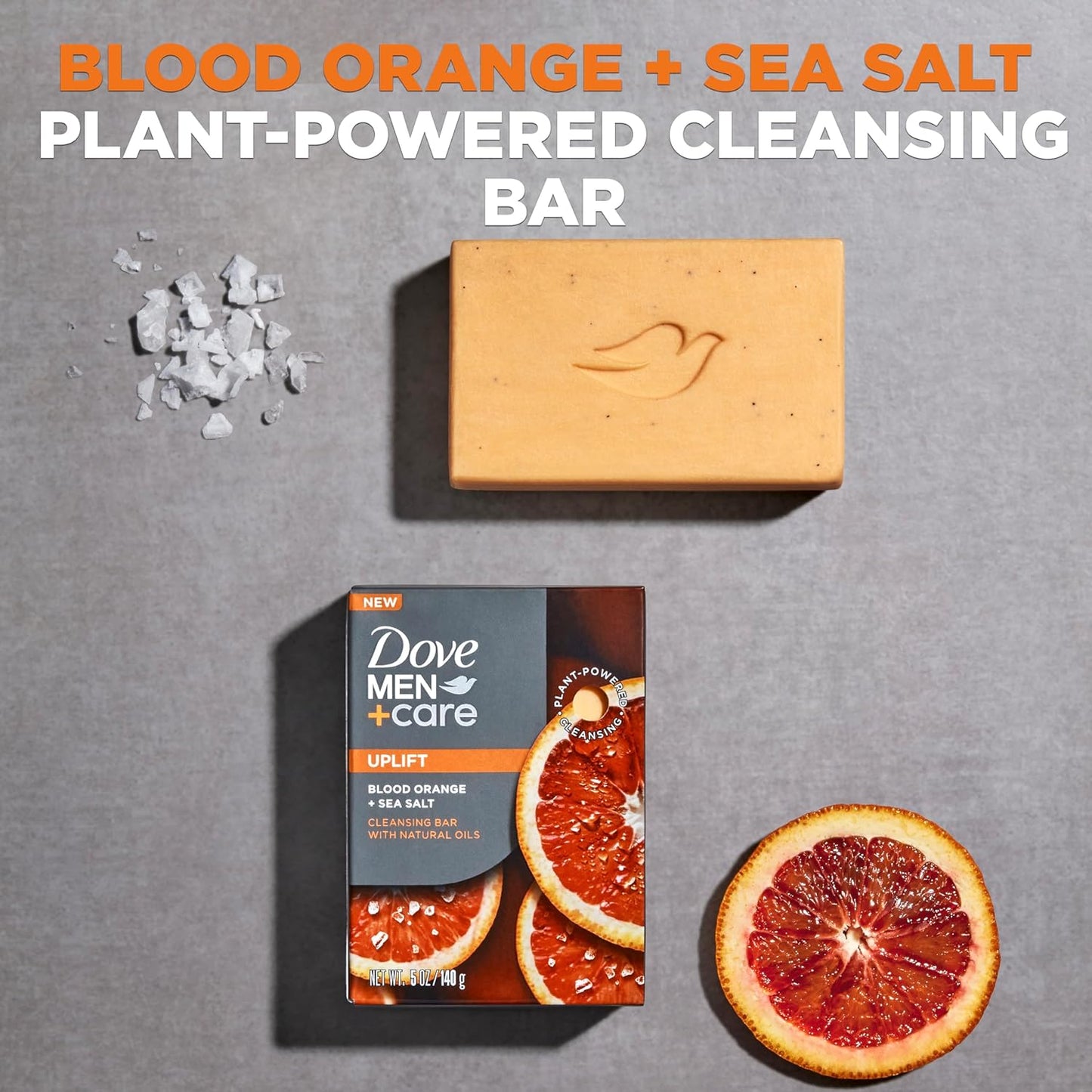 Men+Care Blood Orange,Sea Salt Uplift Bar,5oz,5ct