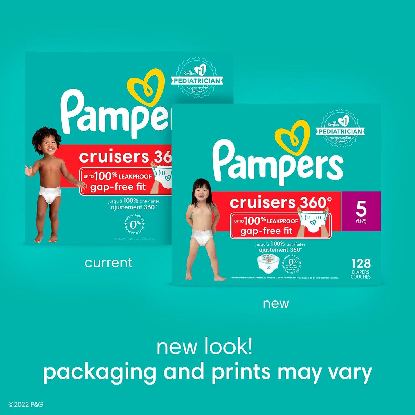 Pampers Cruisers 360 Diapers, Size 6,17 Count