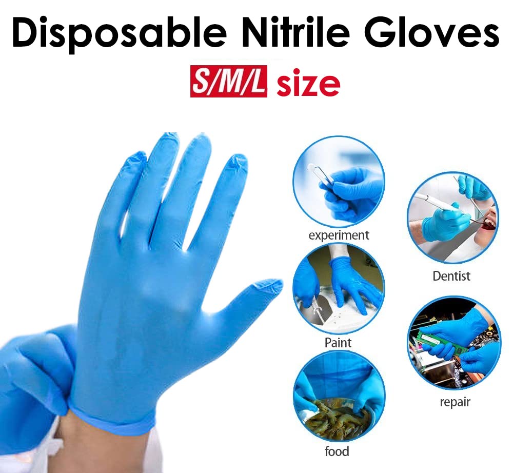 AdvanCare Medical Nitrile Exam Gloves Latex-Free & Powder-Free Disposable Glove,Size Medium (120 CASES OF 1,000)