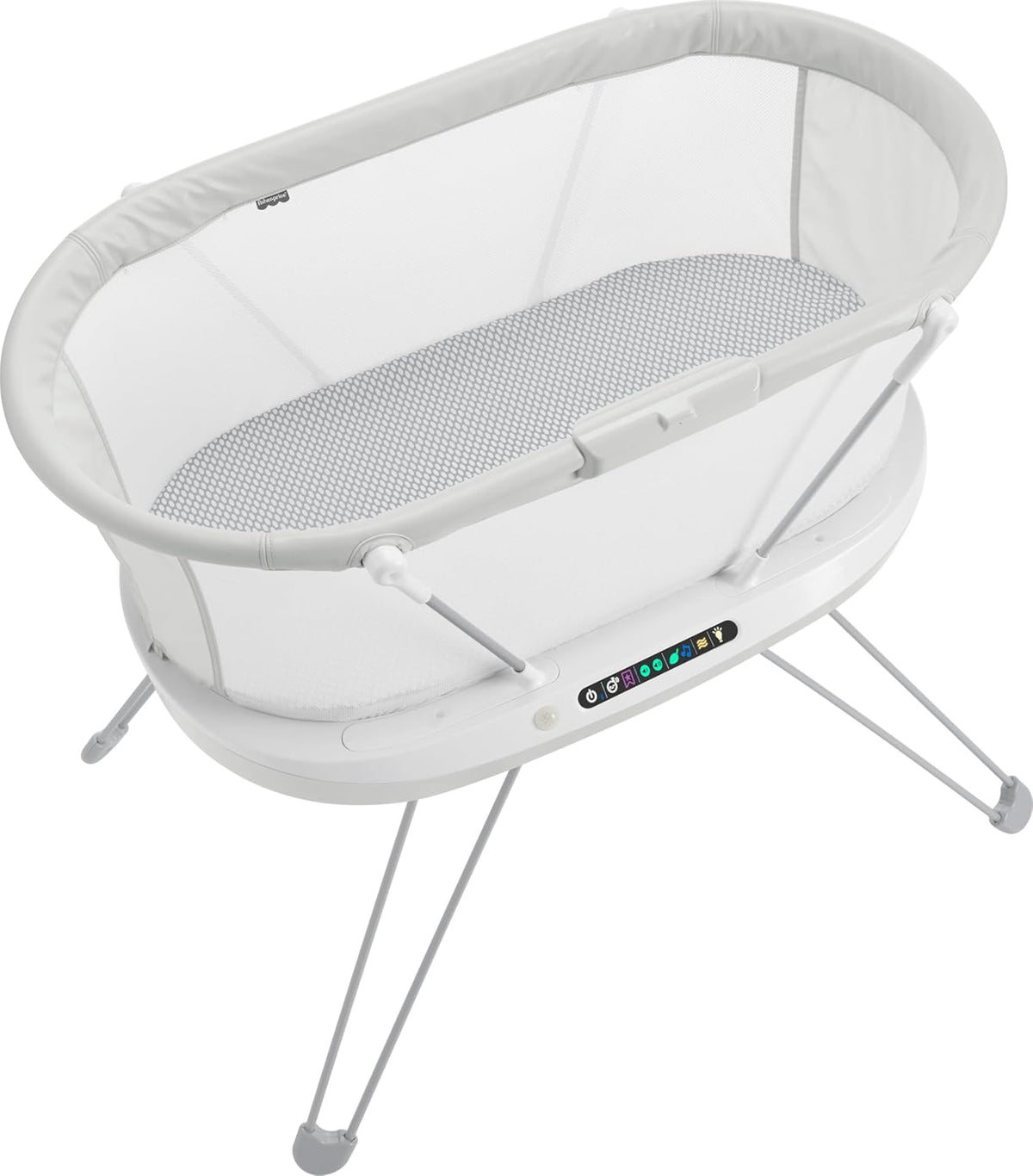 Fisher-Price Luminate Smart Bedside Sleeper Baby Bassinet with Sound Detection