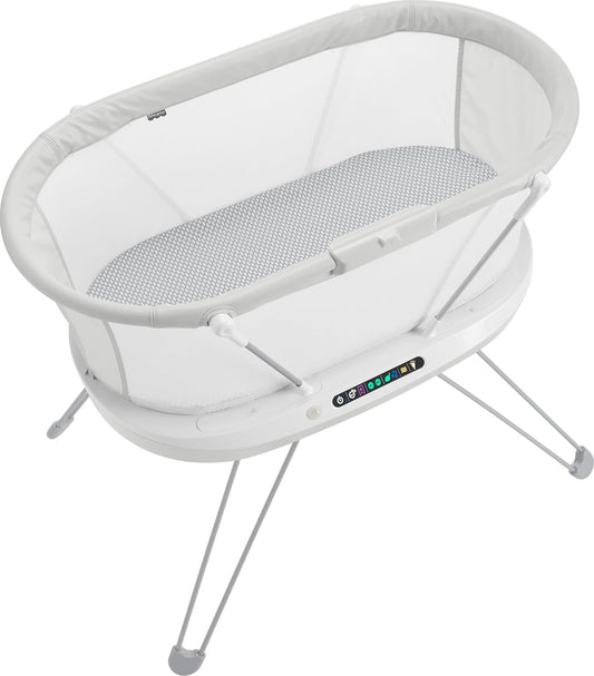 Fisher-Price Luminate Smart Bedside Sleeper Baby Bassinet with Sound Detection