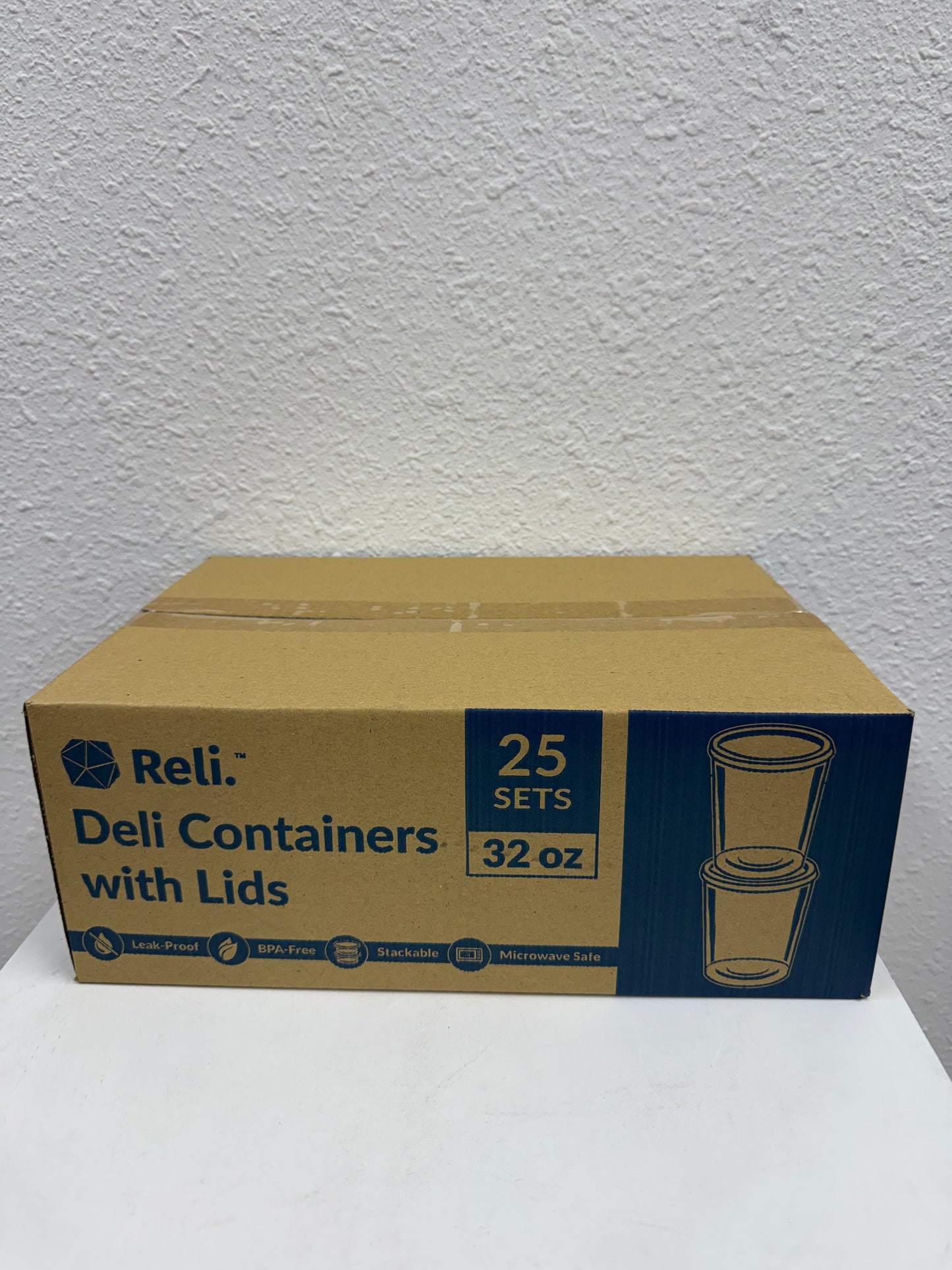 PP 32oz Deli Container+Lid - 25ct