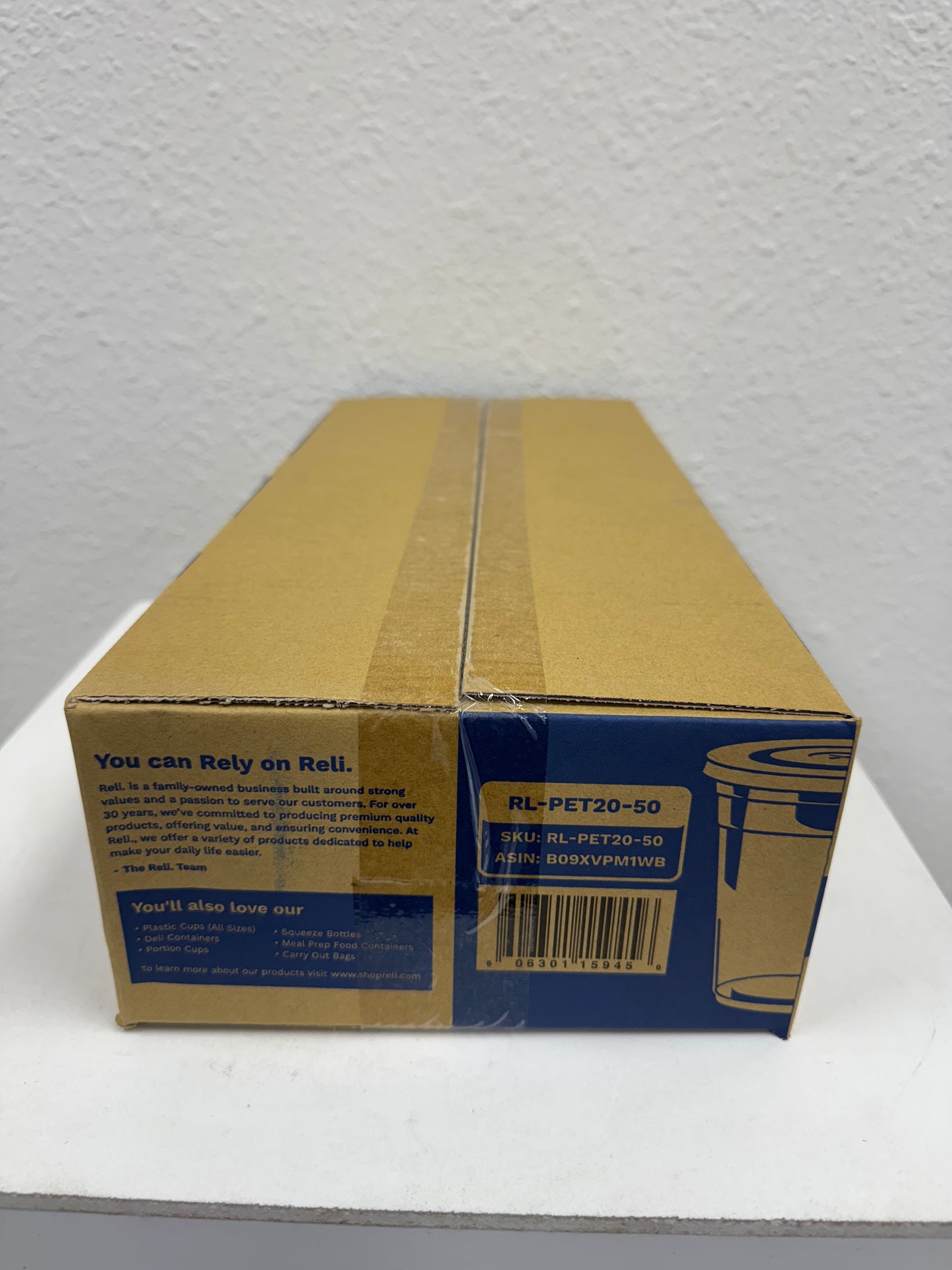 PET Cup and Lid 20oz - 50ct