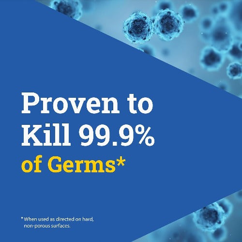 Kills 99.9% Germs