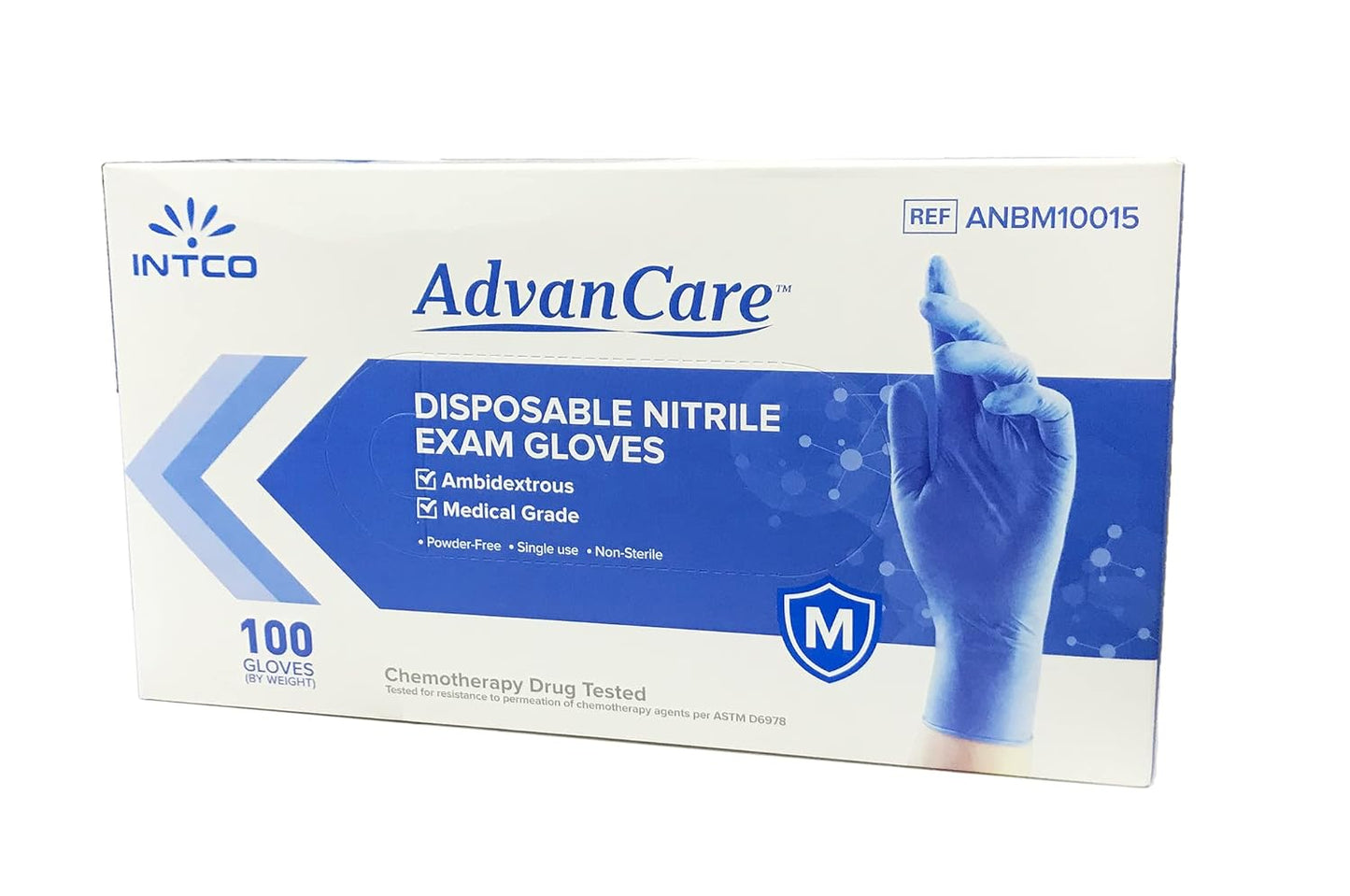 AdvanCare Medical Nitrile Exam Gloves Latex-Free & Powder-Free Disposable Glove,Size Medium (120 CASES OF 1,000)