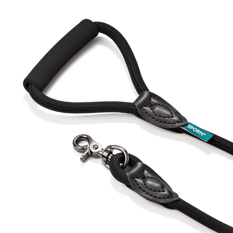 leash with stretchy material