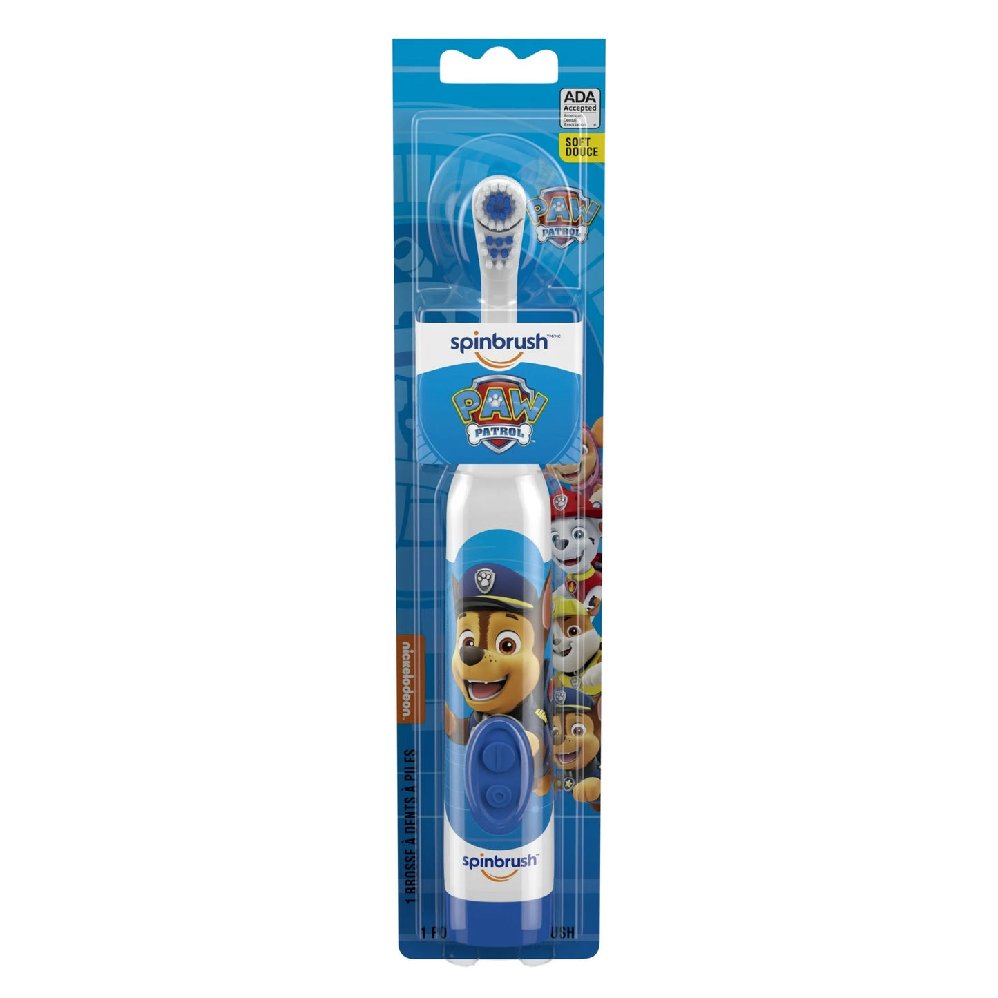 Spinbrush PAW Patrol Kid’s Electric Toothbrush, Soft,1ct