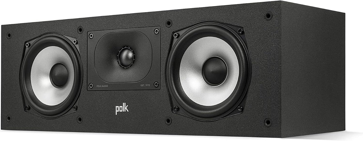 Polk Audio Monitor XT30 Compact Center Channel Speaker, Midnight Black