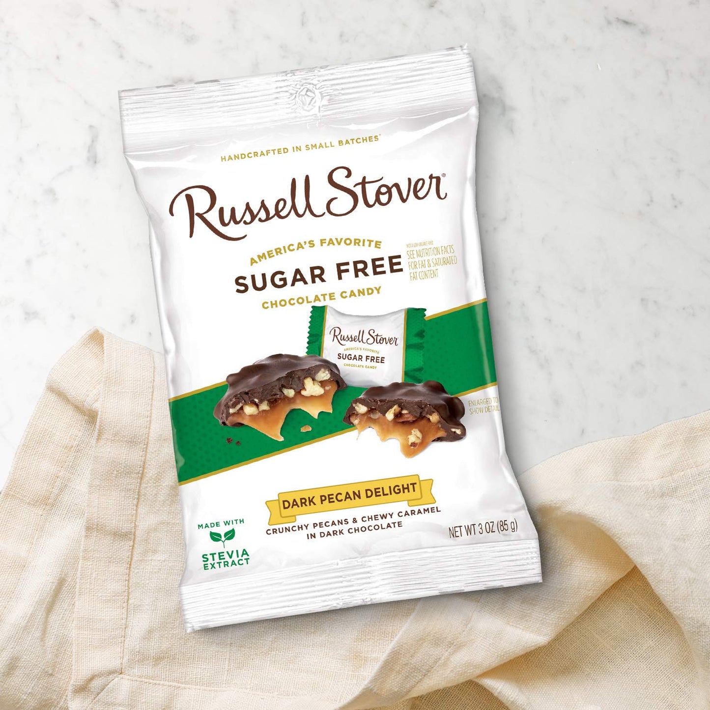 Russell Stover Bag, Dark Pecan Delight, 3oz