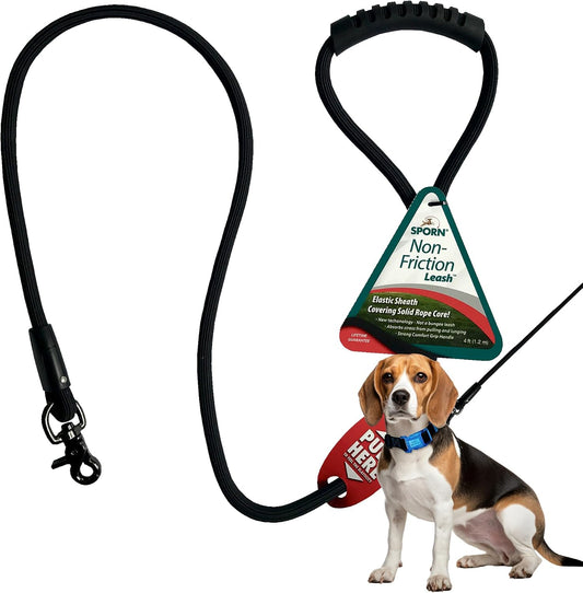 Sporn Non-Friction Heavy Duty Dog Leash – Shock Absorbing, 4ft
