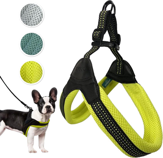 Sporn Easy-Fit Mesh Dog Harness, Small, Yellow