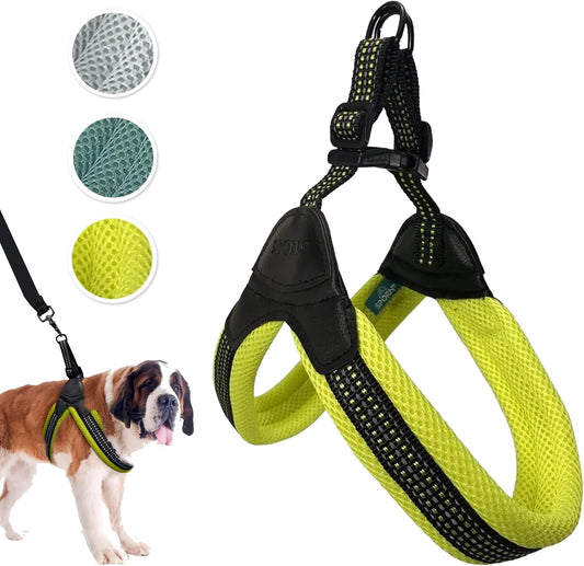 Sporn Easy-Fit Mesh Dog Harness, X-Large, Yellow