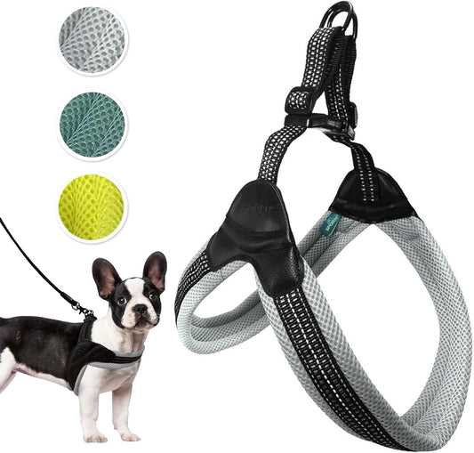 Sporn Easy-Fit Mesh Dog Harness, Small, Gray