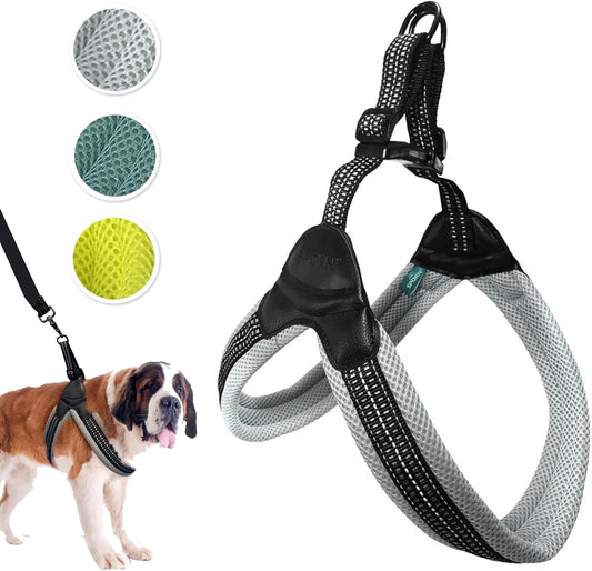 Sporn Easy-Fit Mesh Dog Harness, X-Large, Gray
