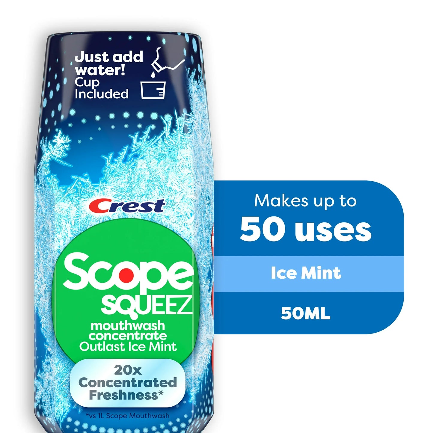 Crest Scope Squeez Mouthwash Concentrate,50ml