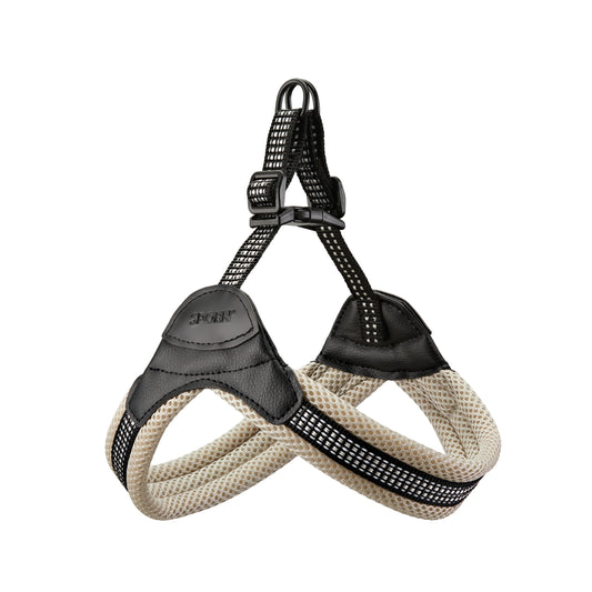 gray comfortable harness for dogs