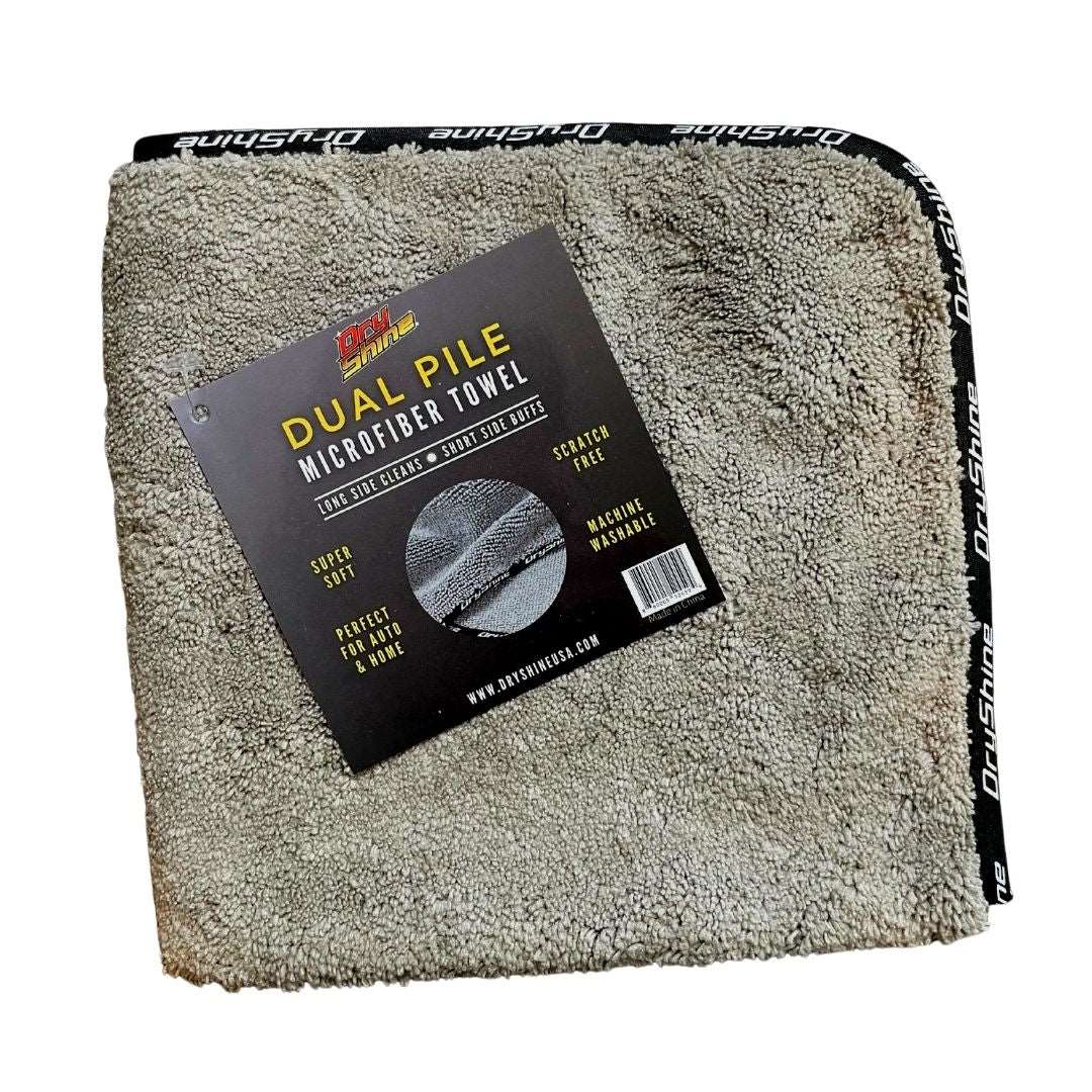 Dry Shine Premium Dual Pile Microfiber Towel - 18"x18"