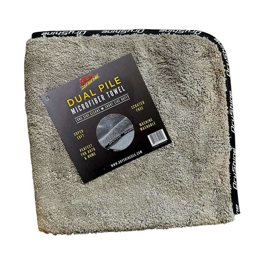 Dry Shine Premium Dual Pile Microfiber Towel - 18"x18"
