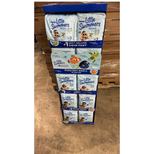 Huggies Little Swimmers Swim Diapers, Display shippers (16 per pallet)