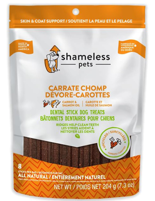 Carrate Chomp Dental Stick 7.2oz, 8 Sticks/Bag