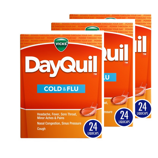 Vicks DayQuil Cold & Flu Medicine LiquiCaps,24ct