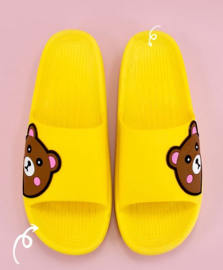 PVC Fruits & Bear Slide Sandals – Assorted Designs
