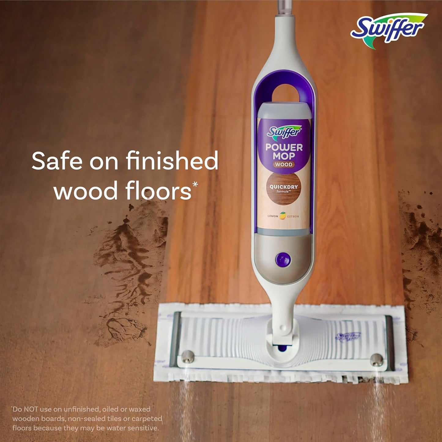 Swiffer Power Mop Wood, Multi-Surface Cleaning Set