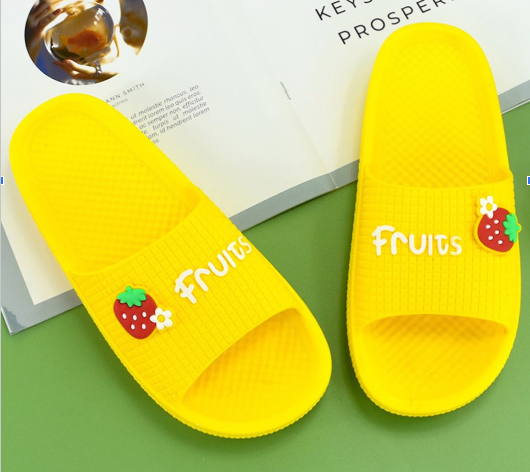 PVC Fruits & Bear Slide Sandals – Assorted Designs