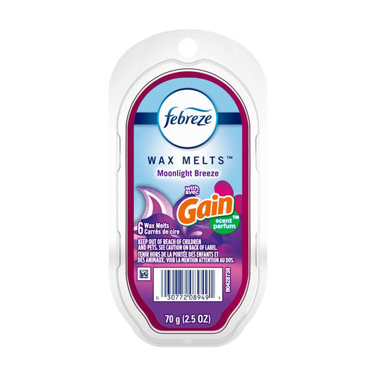 Febreze Odor-Fighting Wax Melts Air Freshener Refills, Moonlight Breeze,2.5oz