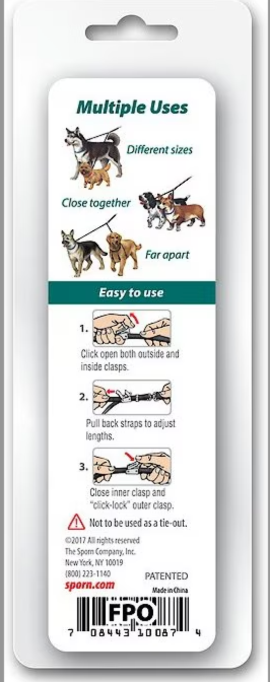 easy to use double dog leash 