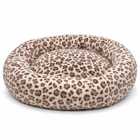 Beige Leopard - Pet Bed